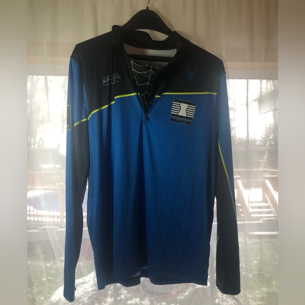 Men’s XL Spyder activewear long sleeve 1/4 Zip